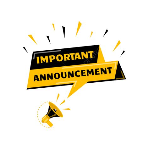ANNOUNCEMENT.